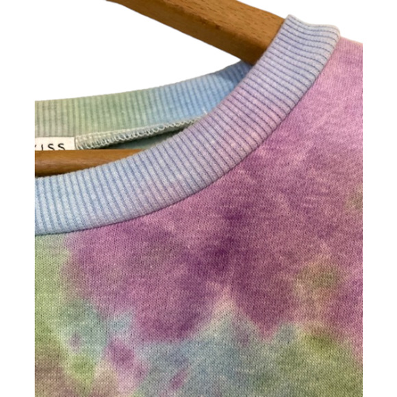 NEW Tie Dye Sweatshirt Dress - Angel Kiss - Size Large - Picture 6 of 7